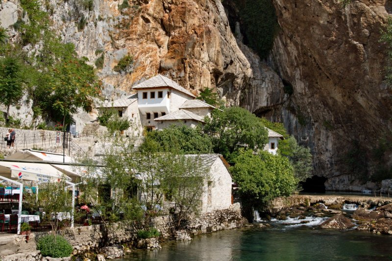 Blagaj Tekke and ruins of old town